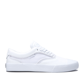 Supra Mens HAMMER VTG White/white Low Top Shoes | CA-71719